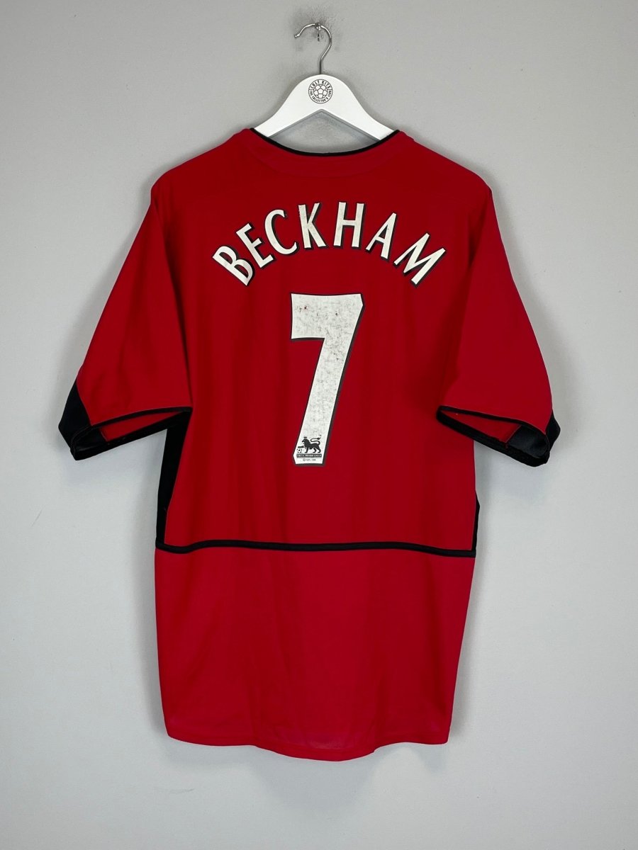2002/04 MANCHESTER UNITED BECKHAM 7 HOME SHIRT (L) NIKE - Cult Kits - Large - Buy Vintage Football Shirts, Authentic Retro Football Shirts For Sale, Classic Football Shirts & Soccer Jersey