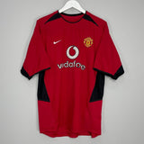 Shop 2002/04 MANCHESTER UNITED BECKHAM #7 HOME SHIRT (L) NIKE, classic football shirts, vintage football shirts & retro soccer jerseys at Cult Kits