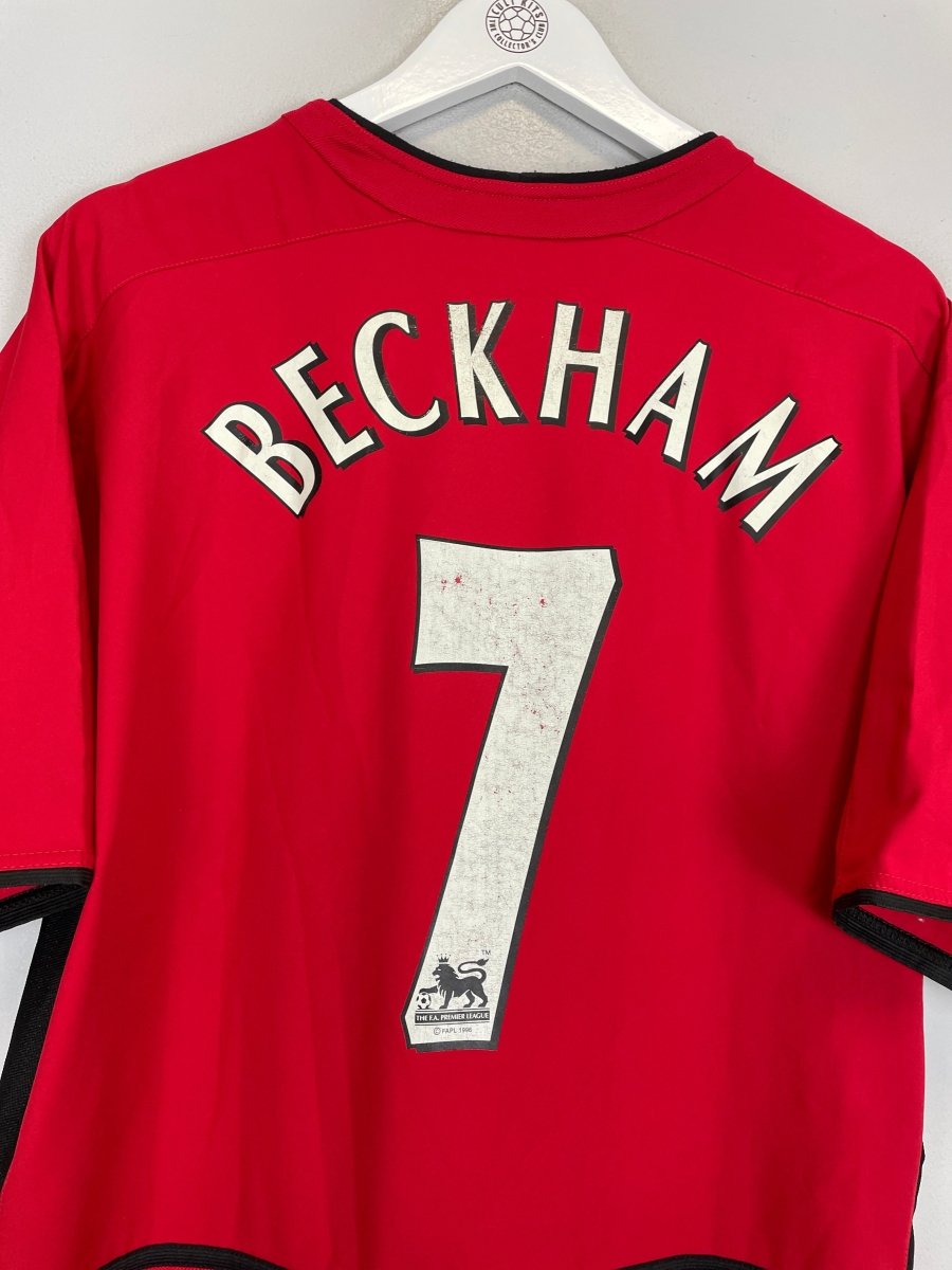 2002/04 MANCHESTER UNITED BECKHAM 7 HOME SHIRT (L) NIKE - Cult Kits - Large - Buy Vintage Football Shirts, Authentic Retro Football Shirts For Sale, Classic Football Shirts & Soccer Jersey
