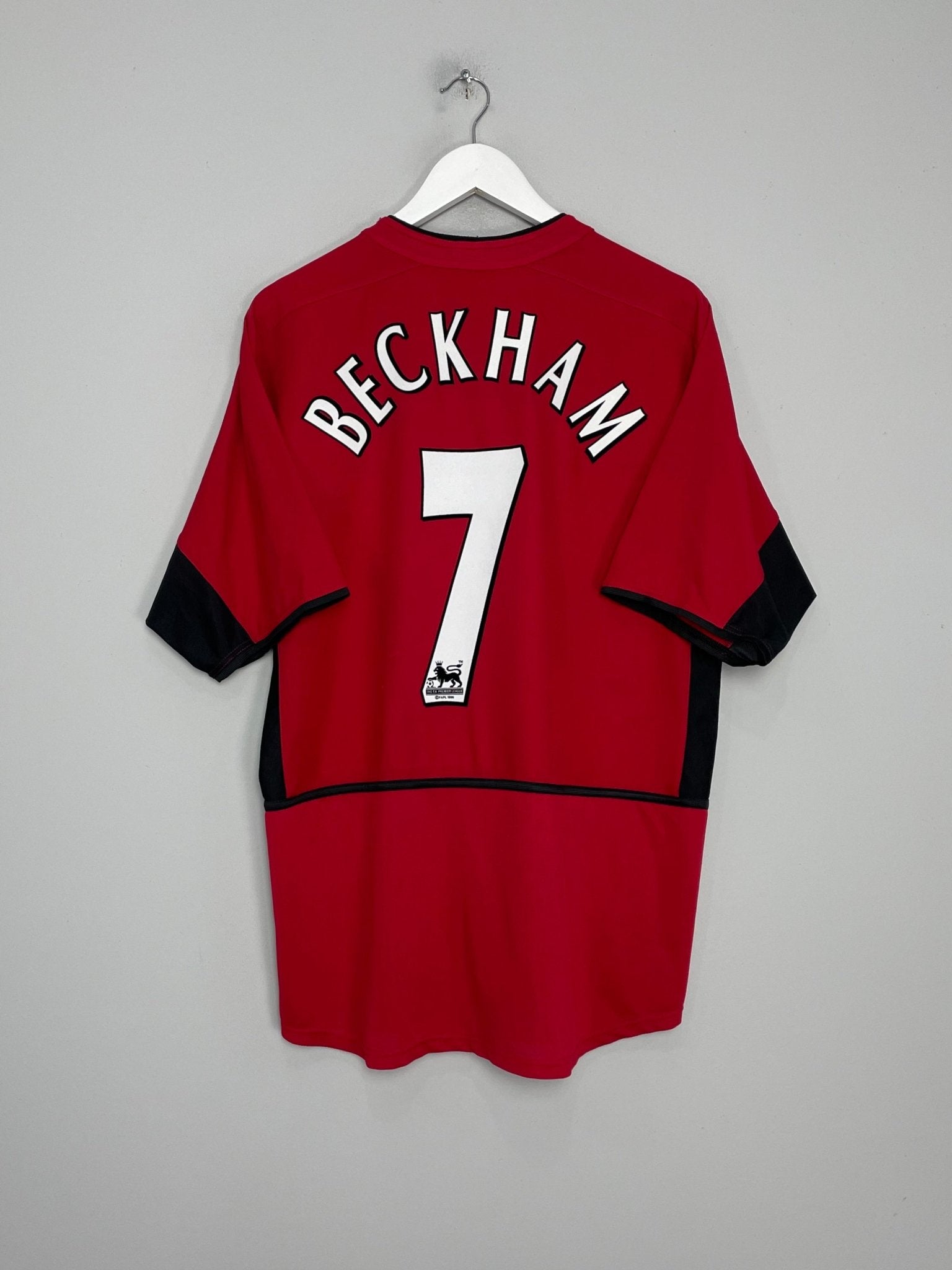 Shop 2002/04 MANCHESTER UNITED BECKHAM #7 HOME SHIRT (L) NIKE, classic football shirts, vintage football shirts & retro soccer jerseys at Cult Kits
