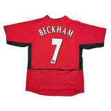 Buy 2002/04 Manchester United Beckham 7 Home Shirt (M) Nike ~ Free worldwide shipping ~ Authentic Vintage Football Shirts from Cult Kits