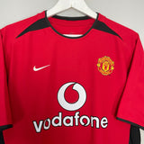Shop 2002/04 MANCHESTER UNITED BECKHAM #7 HOME SHIRT (M) NIKE, classic football shirts, vintage football shirts & retro soccer jerseys at Cult Kits