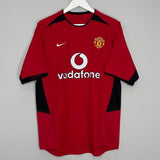 Shop 2002/04 MANCHESTER UNITED BECKHAM #7 HOME SHIRT (M) NIKE, classic football shirts, vintage football shirts & retro soccer jerseys at Cult Kits