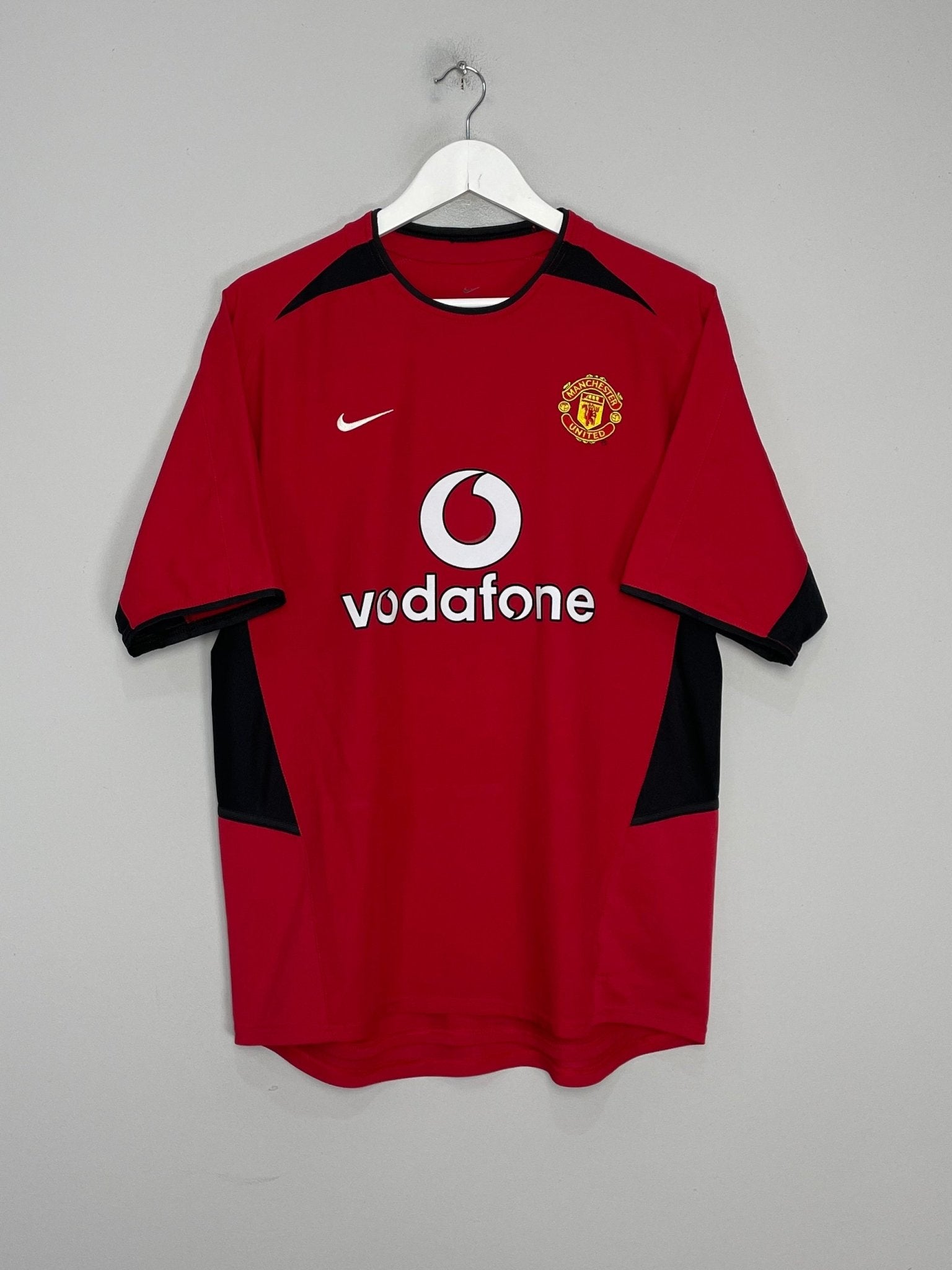 Shop 2002/04 MANCHESTER UNITED BECKHAM #7 HOME SHIRT (M) NIKE, classic football shirts, vintage football shirts & retro soccer jerseys at Cult Kits