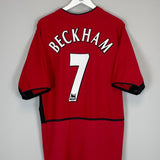 2002/04 MANCHESTER UNITED BECKHAM 7 HOME SHIRT (XL) NIKE - Cult Kits - XL - Buy Vintage Football Shirts, Authentic Retro Football Shirts For Sale, Classic Football Shirts & Soccer Jersey