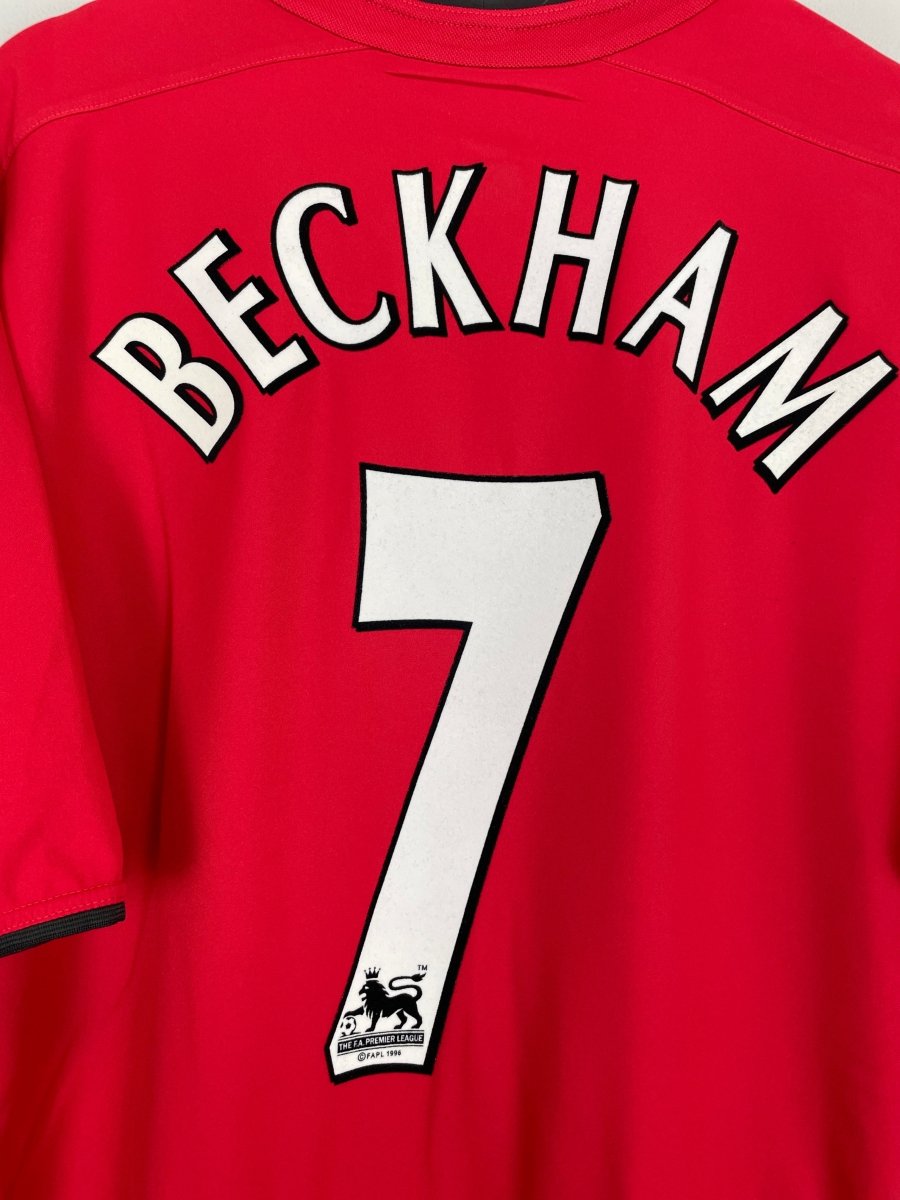 2002/04 MANCHESTER UNITED BECKHAM 7 HOME SHIRT (XL) NIKE - Cult Kits - XL - Buy Vintage Football Shirts, Authentic Retro Football Shirts For Sale, Classic Football Shirts & Soccer Jersey