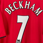2002/04 MANCHESTER UNITED BECKHAM 7 HOME SHIRT (XL) NIKE - Cult Kits - XL - Buy Vintage Football Shirts, Authentic Retro Football Shirts For Sale, Classic Football Shirts & Soccer Jersey