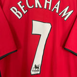 Shop 2002/04 MANCHESTER UNITED BECKHAM #7 HOME SHIRT (XL) NIKE, classic football shirts, vintage football shirts & retro soccer jerseys at Cult Kits