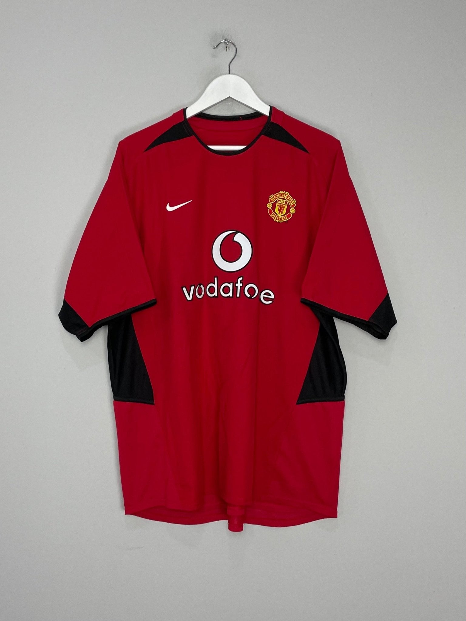 Shop 2002/04 MANCHESTER UNITED BECKHAM #7 HOME SHIRT (XL) NIKE, classic football shirts, vintage football shirts & retro soccer jerseys at Cult Kits