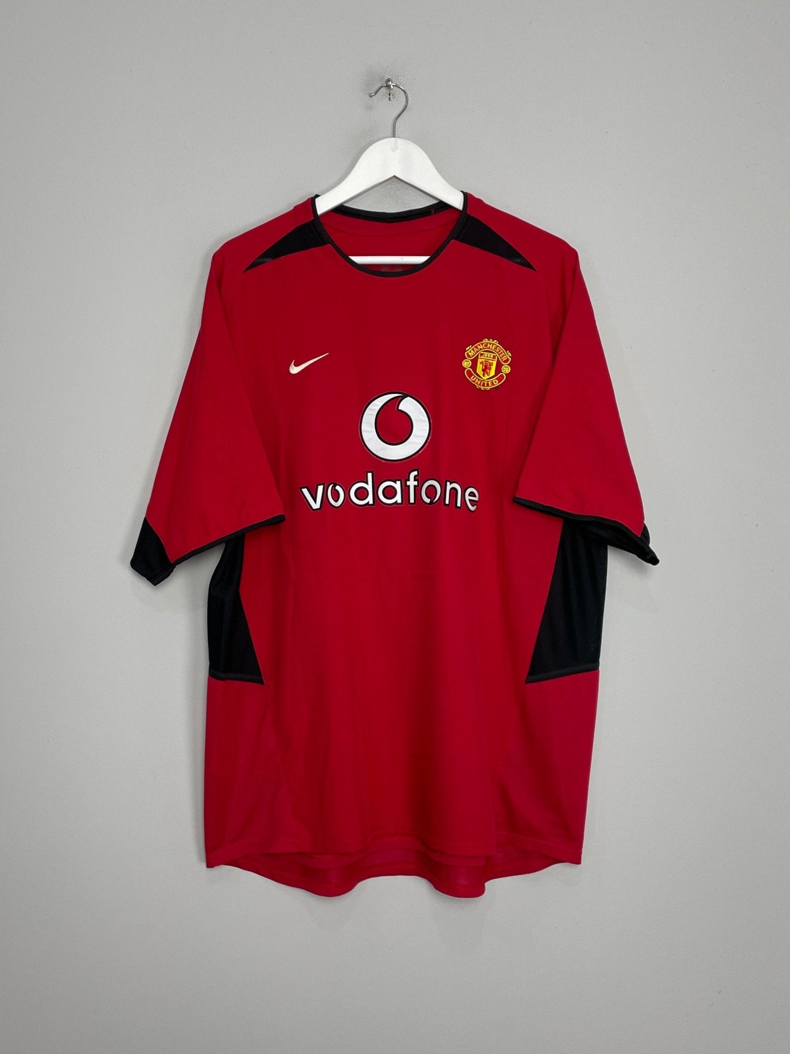 Shop 2002/04 MANCHESTER UNITED BECKHAM #7 HOME SHIRT (XL) NIKE, classic football shirts, vintage football shirts & retro soccer jerseys at Cult Kits