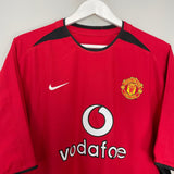 Shop 2002/04 MANCHESTER UNITED BECKHAM #7 HOME SHIRT (XL) NIKE, classic football shirts, vintage football shirts & retro soccer jerseys at Cult Kits
