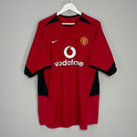 Shop 2002/04 MANCHESTER UNITED BECKHAM #7 HOME SHIRT (XL) NIKE, classic football shirts, vintage football shirts & retro soccer jerseys at Cult Kits