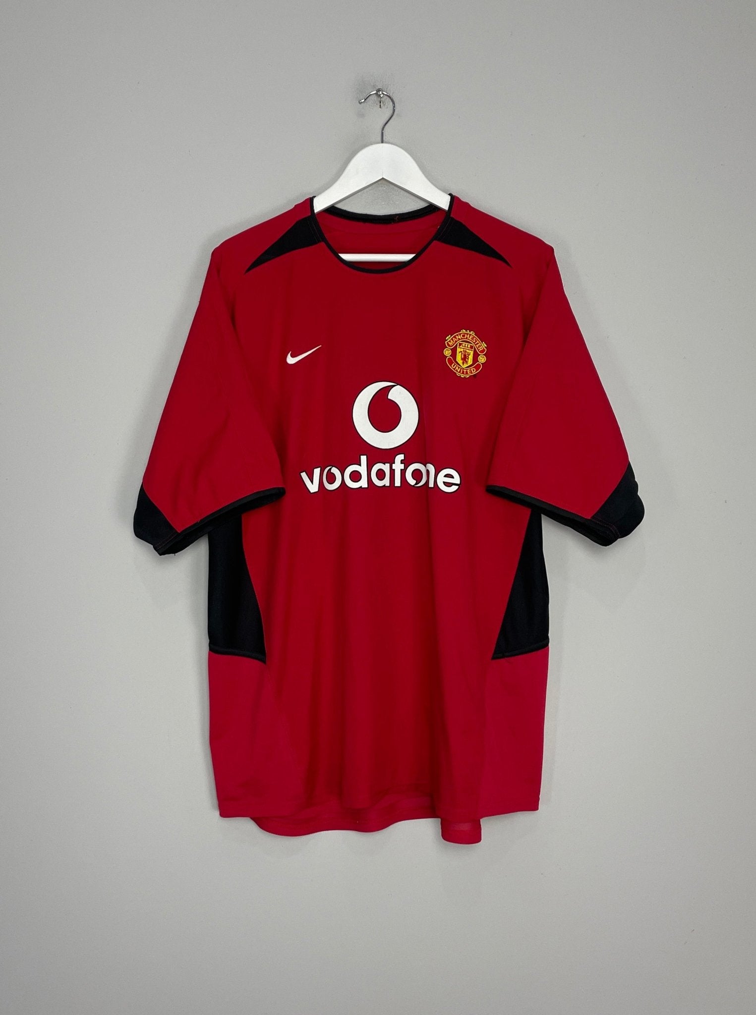 Shop 2002/04 MANCHESTER UNITED BECKHAM #7 HOME SHIRT (XL) NIKE, classic football shirts, vintage football shirts & retro soccer jerseys at Cult Kits