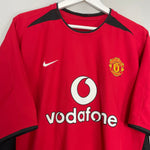 Shop 2002/04 MANCHESTER UNITED BECKHAM #7 HOME SHIRT (XL) NIKE, classic football shirts, vintage football shirts & retro soccer jerseys at Cult Kits