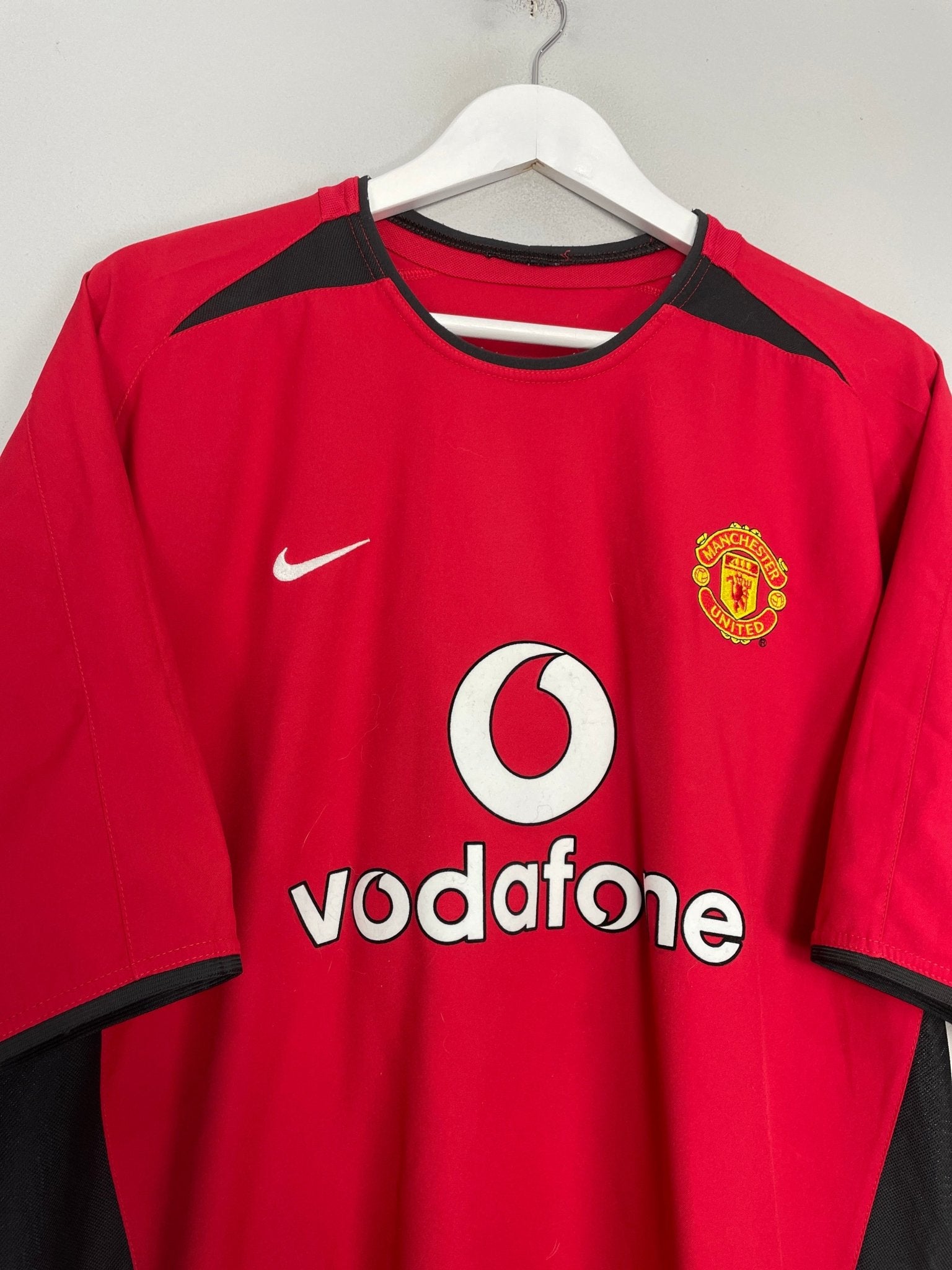 Shop 2002/04 MANCHESTER UNITED BECKHAM #7 HOME SHIRT (XL) NIKE, classic football shirts, vintage football shirts & retro soccer jerseys at Cult Kits