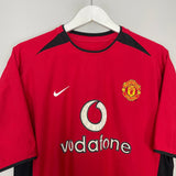 Shop 2002/04 MANCHESTER UNITED FERDINAND #6 HOME SHIRT (L) NIKE, classic football shirts, vintage football shirts & retro soccer jerseys at Cult Kits