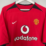 Shop 2002/04 MANCHESTER UNITED HOME SHIRT (L) NIKE, classic football shirts, vintage football shirts & retro soccer jerseys at Cult Kits