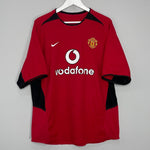 Shop 2002/04 MANCHESTER UNITED HOME SHIRT (L) NIKE, classic football shirts, vintage football shirts & retro soccer jerseys at Cult Kits