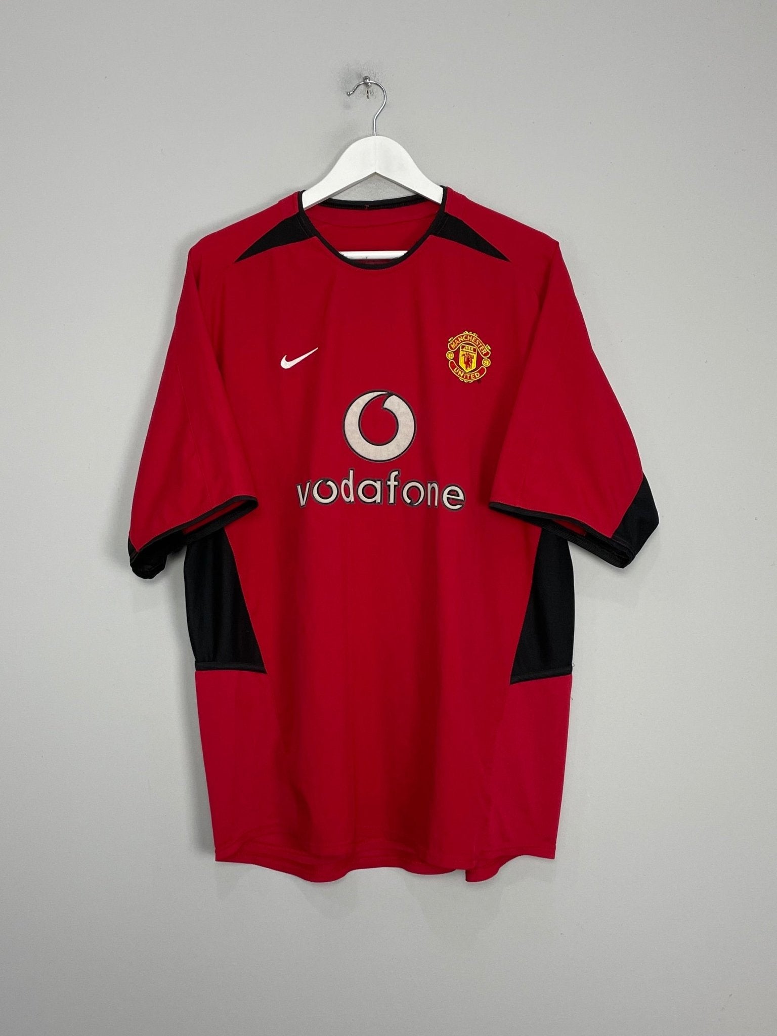 Shop 2002/04 MANCHESTER UNITED HOME SHIRT (XL) NIKE, classic football shirts, vintage football shirts & retro soccer jerseys at Cult Kits