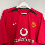 Shop 2002/04 MANCHESTER UNITED HOME SHIRT (XL) NIKE, classic football shirts, vintage football shirts & retro soccer jerseys at Cult Kits
