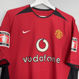Shop 2002/04 MANCHESTER UNITED KEANE #16 FA CUP HOME SHIRT (M) NIKE, classic football shirts, vintage football shirts & retro soccer jerseys at Cult Kits