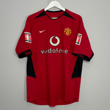 Shop 2002/04 MANCHESTER UNITED KEANE #16 FA CUP HOME SHIRT (M) NIKE, classic football shirts, vintage football shirts & retro soccer jerseys at Cult Kits