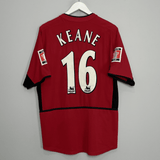 Shop 2002/04 MANCHESTER UNITED KEANE #16 FA CUP HOME SHIRT (M) NIKE, classic football shirts, vintage football shirts & retro soccer jerseys at Cult Kits