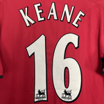 Shop 2002/04 MANCHESTER UNITED KEANE #16 FA CUP HOME SHIRT (M) NIKE, classic football shirts, vintage football shirts & retro soccer jerseys at Cult Kits