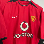 Shop 2002/04 MANCHESTER UNITED KEANE #16 HOME SHIRT (L) NIKE, classic football shirts, vintage football shirts & retro soccer jerseys at Cult Kits