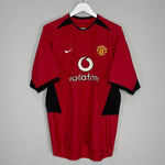Shop 2002/04 MANCHESTER UNITED KEANE #16 HOME SHIRT (L) NIKE, classic football shirts, vintage football shirts & retro soccer jerseys at Cult Kits