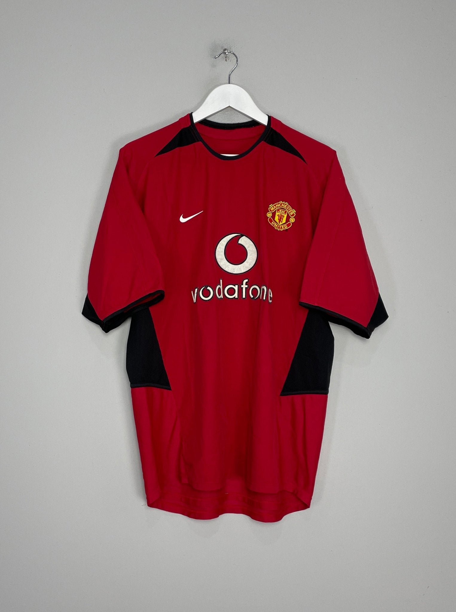 Shop 2002/04 MANCHESTER UNITED KEANE #16 HOME SHIRT (L) NIKE, classic football shirts, vintage football shirts & retro soccer jerseys at Cult Kits