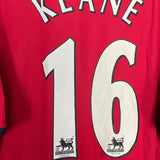 Shop 2002/04 MANCHESTER UNITED KEANE #16 HOME SHIRT (L) NIKE, classic football shirts, vintage football shirts & retro soccer jerseys at Cult Kits