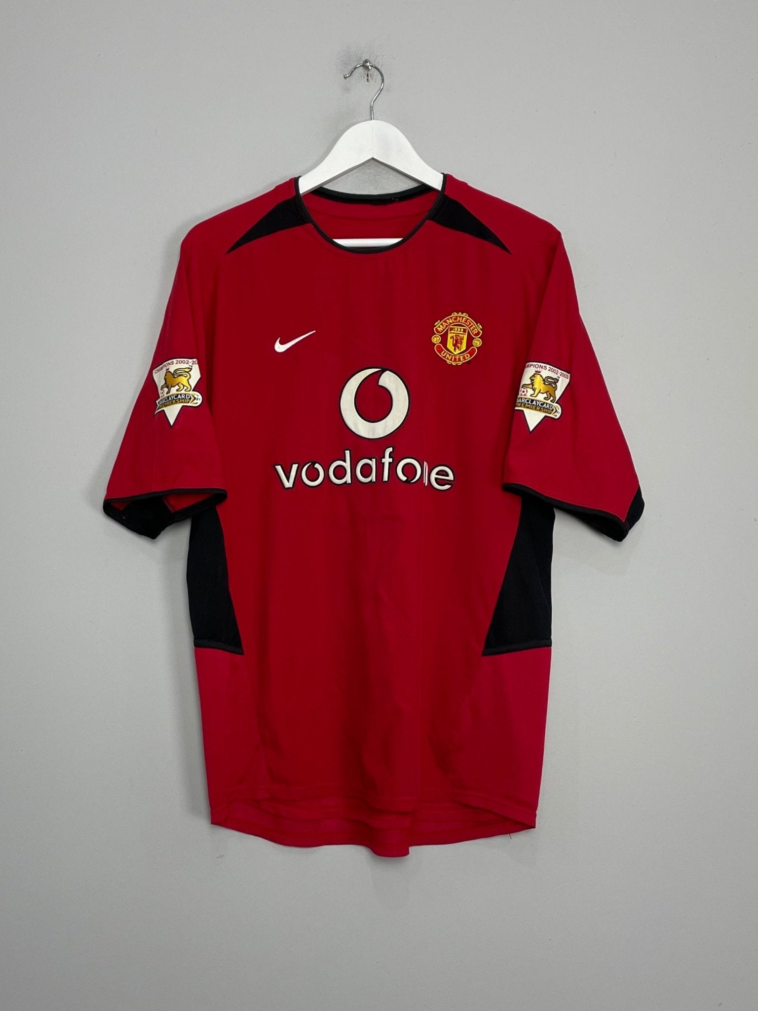 Shop 2002/04 MANCHESTER UNITED KEANE #16 HOME SHIRT (M) NIKE, classic football shirts, vintage football shirts & retro soccer jerseys at Cult Kits