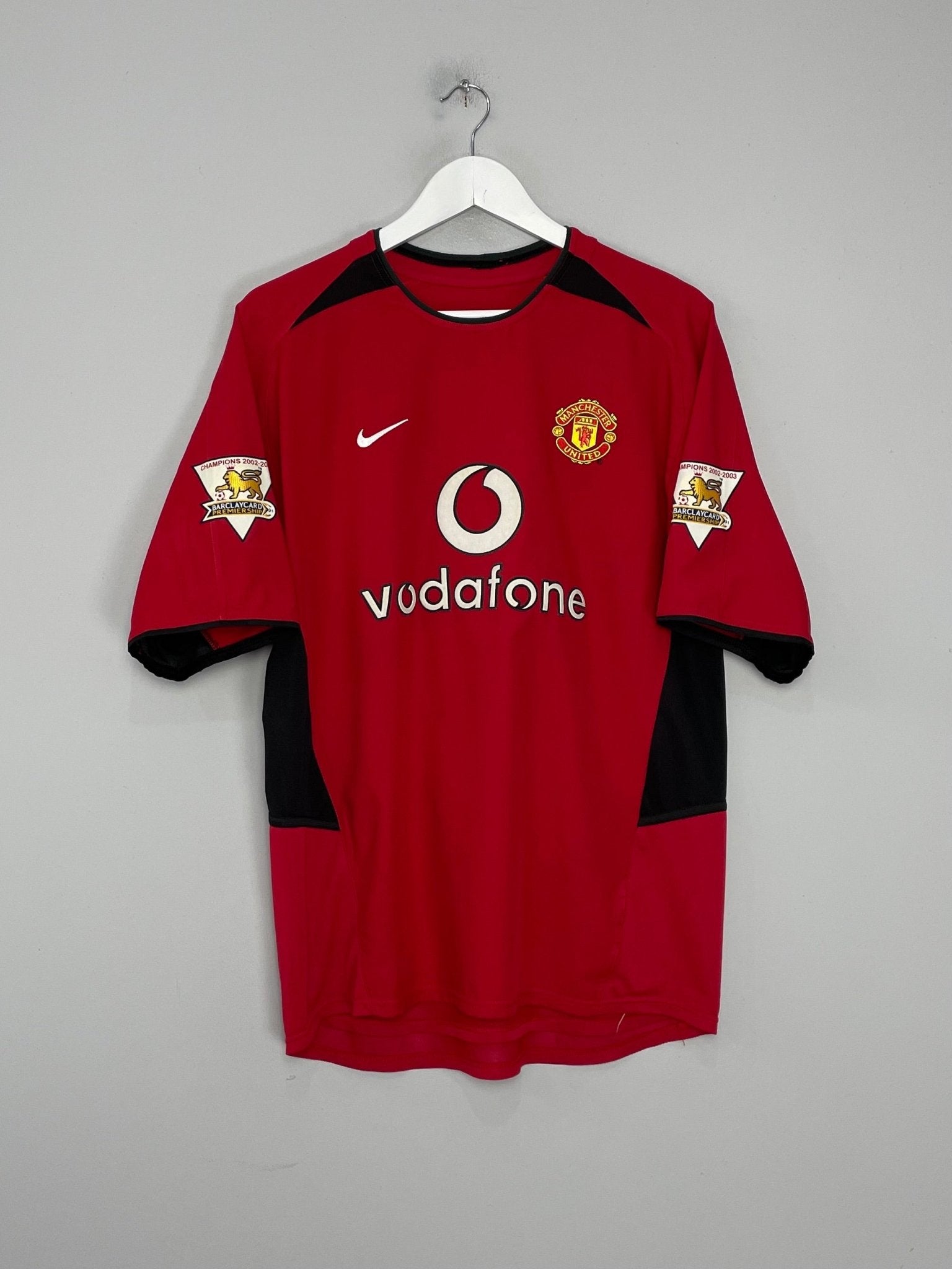 Shop 2002/04 MANCHESTER UNITED KEANE #16 HOME SHIRT (M) NIKE, classic football shirts, vintage football shirts & retro soccer jerseys at Cult Kits