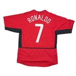 Buy 2002/04 Manchester United Ronaldo 7 C/L Home Shirt (M) Nike ~ Free worldwide shipping ~ Authentic Vintage Football Shirts from Cult Kits