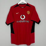 Shop 2002/04 MANCHESTER UNITED RONALDO #7 HOME SHIRT (M) NIKE, classic football shirts, vintage football shirts & retro soccer jerseys at Cult Kits
