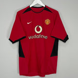 Shop 2002/04 MANCHESTER UNITED RONALDO #7 HOME SHIRT (M) NIKE, classic football shirts, vintage football shirts & retro soccer jerseys at Cult Kits