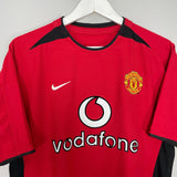Shop 2002/04 MANCHESTER UNITED RONALDO #7 HOME SHIRT (M) NIKE, classic football shirts, vintage football shirts & retro soccer jerseys at Cult Kits