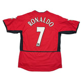 Buy 2002/04 Manchester United Ronaldo 7 Home Shirt (M) Nike ~ Free worldwide shipping ~ Authentic Vintage Football Shirts from Cult Kits