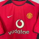 Shop 2002/04 MANCHESTER UNITED RONALDO #7 HOME SHIRT (M) NIKE, classic football shirts, vintage football shirts & retro soccer jerseys at Cult Kits