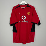 Shop 2002/04 MANCHESTER UNITED RONALDO #7 HOME SHIRT (XL) NIKE, classic football shirts, vintage football shirts & retro soccer jerseys at Cult Kits