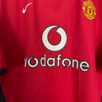 Shop 2002/04 MANCHESTER UNITED RONALDO #7 HOME SHIRT (XL) NIKE, classic football shirts, vintage football shirts & retro soccer jerseys at Cult Kits