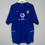 Shop 2002/04 MANCHESTER UNITED V.NISTELROOY #10 AWAY SHIRT (XL) NIKE, classic football shirts, vintage football shirts & retro soccer jerseys at Cult Kits
