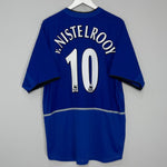 Shop 2002/04 MANCHESTER UNITED V.NISTELROOY #10 AWAY SHIRT (XL) NIKE, classic football shirts, vintage football shirts & retro soccer jerseys at Cult Kits