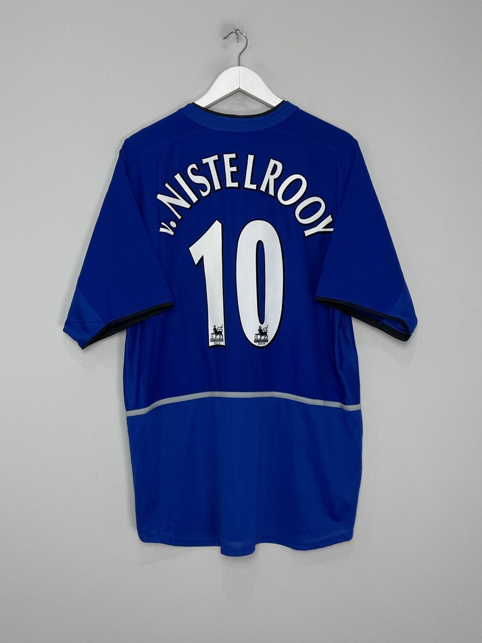 Shop 2002/04 MANCHESTER UNITED V.NISTELROOY #10 AWAY SHIRT (XL) NIKE, classic football shirts, vintage football shirts & retro soccer jerseys at Cult Kits