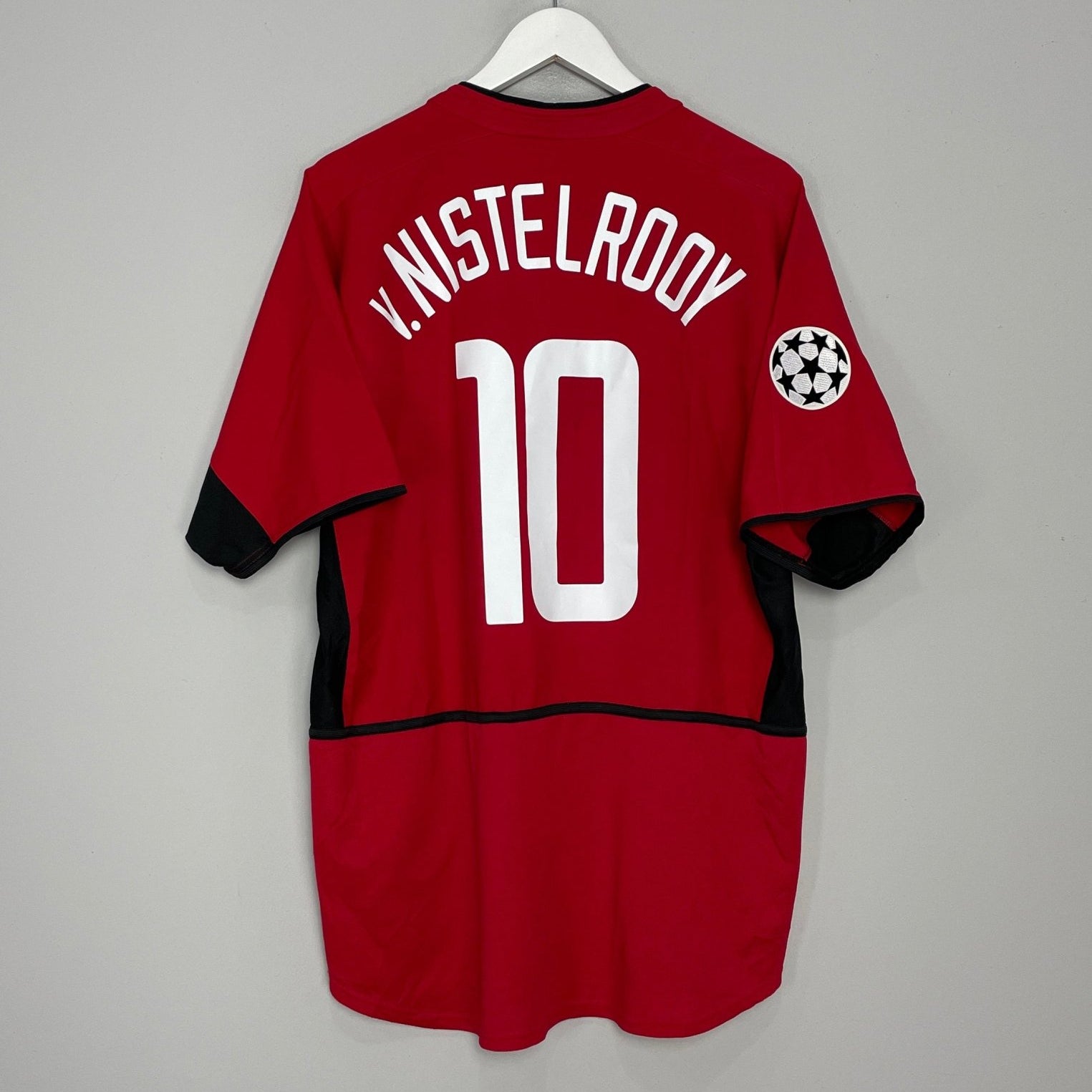 Shop 2002/04 MANCHESTER UNITED V.NISTELROOY #10 C/L HOME SHIRT (L) NIKE, classic football shirts, vintage football shirts & retro soccer jerseys at Cult Kits
