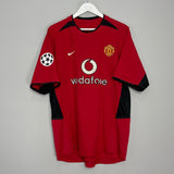 Shop 2002/04 MANCHESTER UNITED V.NISTELROOY #10 C/L HOME SHIRT (L) NIKE, classic football shirts, vintage football shirts & retro soccer jerseys at Cult Kits