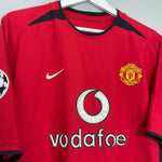 Shop 2002/04 MANCHESTER UNITED V.NISTELROOY #10 C/L HOME SHIRT (L) NIKE, classic football shirts, vintage football shirts & retro soccer jerseys at Cult Kits