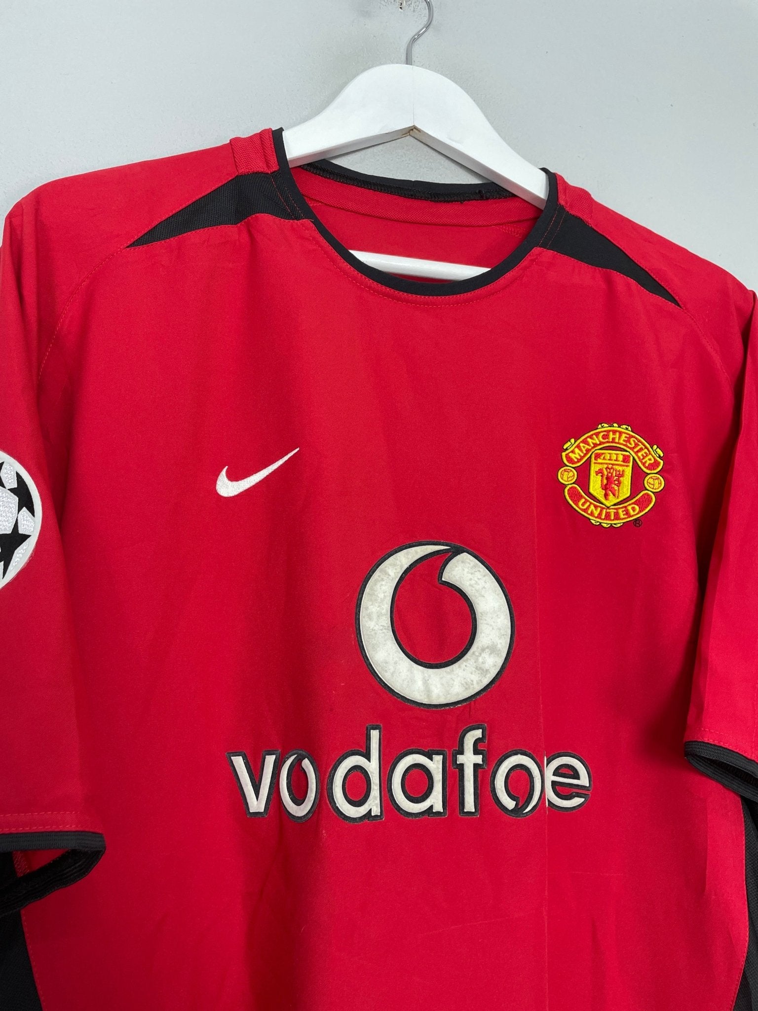 Shop 2002/04 MANCHESTER UNITED V.NISTELROOY #10 C/L HOME SHIRT (L) NIKE, classic football shirts, vintage football shirts & retro soccer jerseys at Cult Kits
