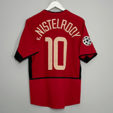 Shop 2002/04 MANCHESTER UNITED V.NISTELROOY #10 C/L HOME SHIRT (S) NIKE, classic football shirts, vintage football shirts & retro soccer jerseys at Cult Kits
